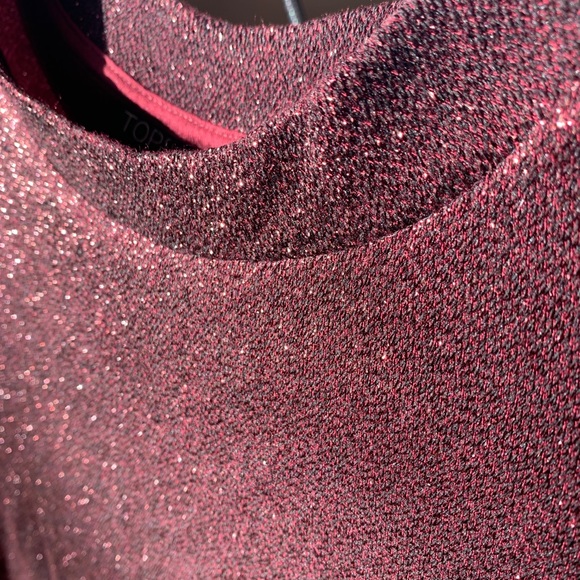 Topshop burgundy crop top - Picture 2 of 2